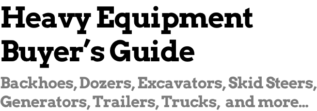 heavy equipment buyer's guide logo